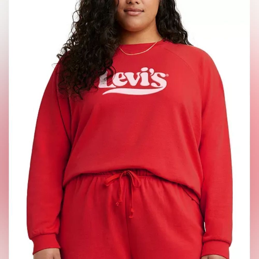 Levi's Trendy Plus Size Logo Sweatshirt